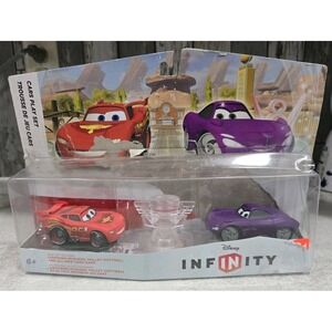 Disney Infinity Cars Playset Lightning McQueen & Holly Shiftwell Wii Xbox